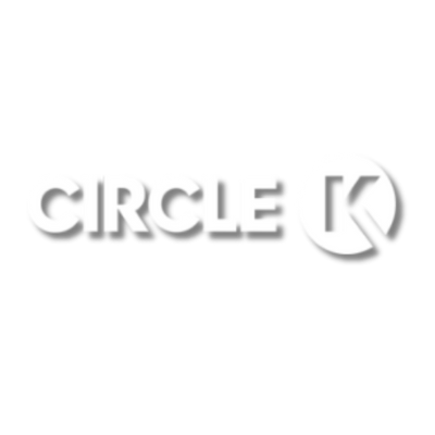 Circle K logo in white on a light gray background