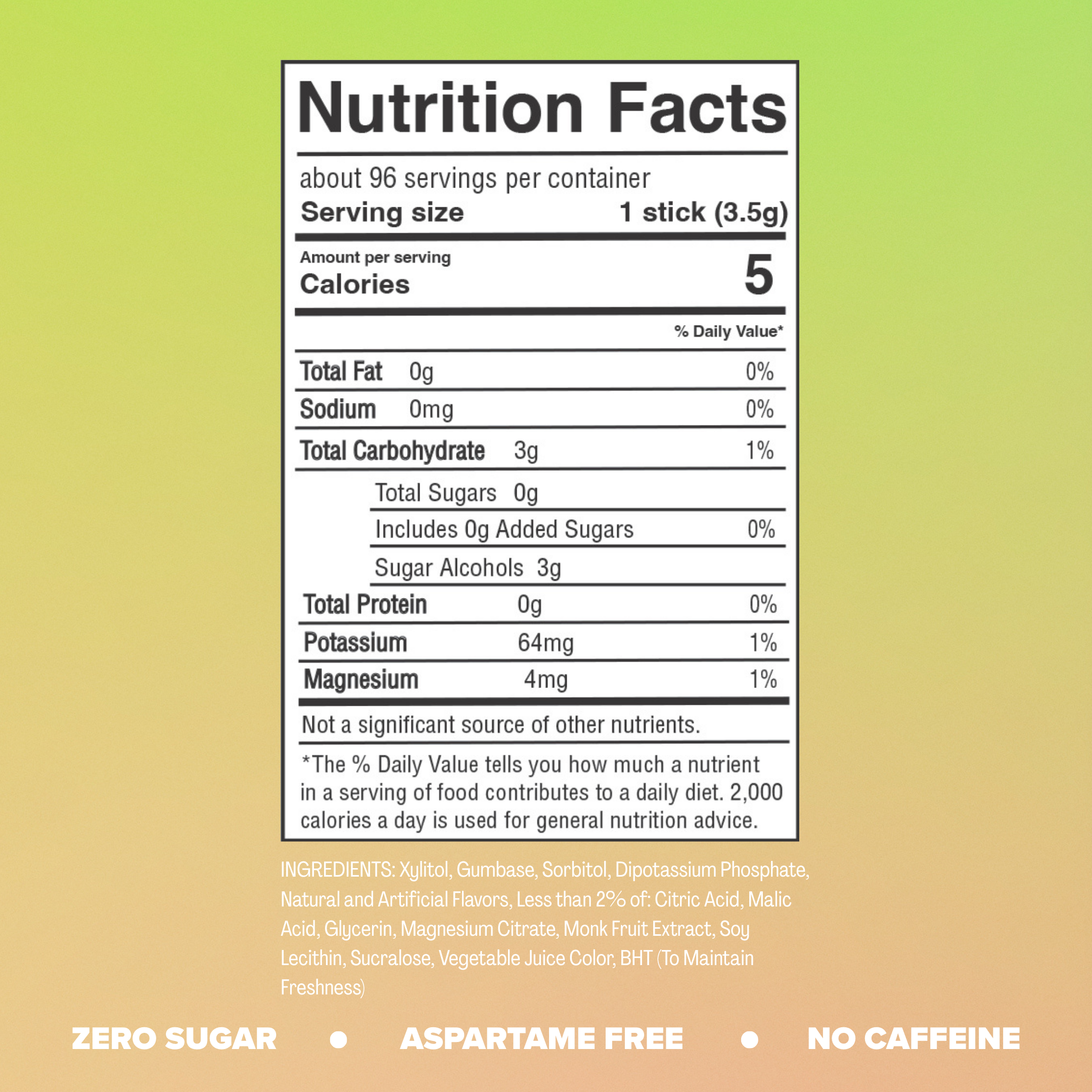 WATERMELON LIME ELECTROLYTE GUM