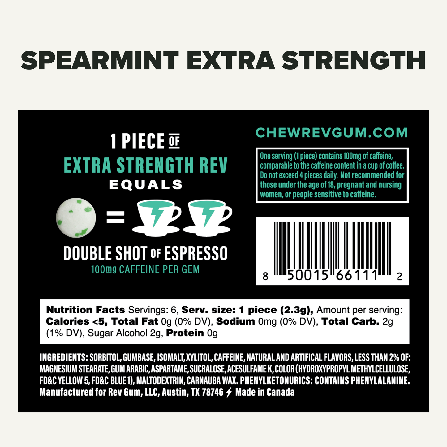 SPEARMINT EXTRA STRENGTH