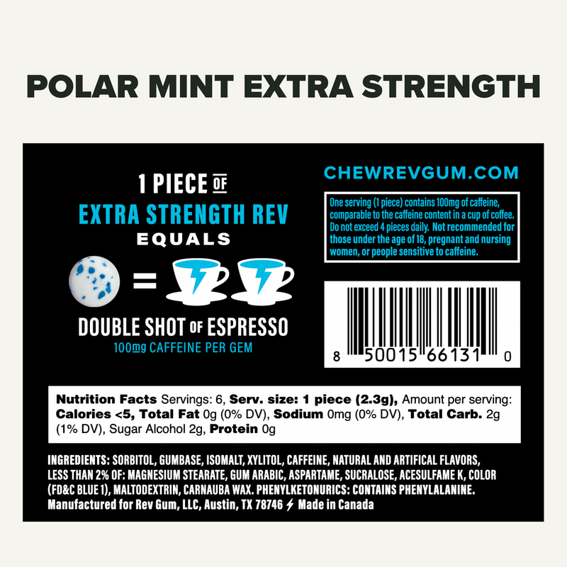 POLAR MINT ENERGY EXTRA STRENGTH