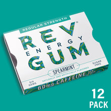 Load image into Gallery viewer, rev energy caffeine gum energy gum sugar free gum energy chewing gum good for running gum also good for gym gum pre workout
